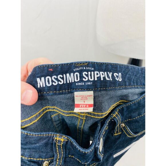 Mossimo Supply Co. Junior’s Shorts Blue Denim 5 Pocket Above the Knee Size 1 X 8 - Picture 4 of 4